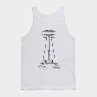 Tesla Coil Patent Black Tank Top